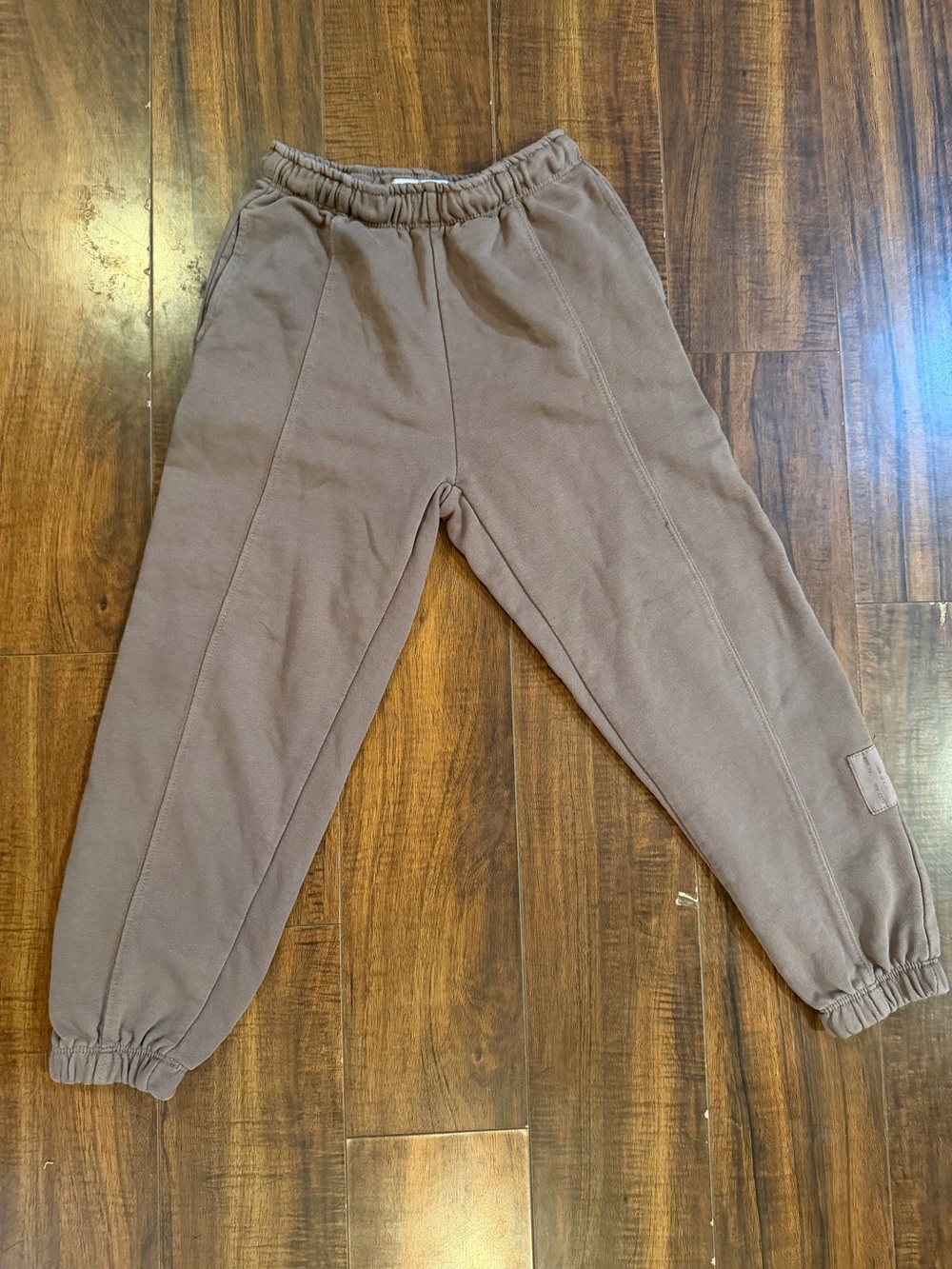 Zara Kids Brown Elastic Cuffed Joggers